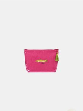 Dairy boy neon fish SHELL & SAIL MAKEUP BAG